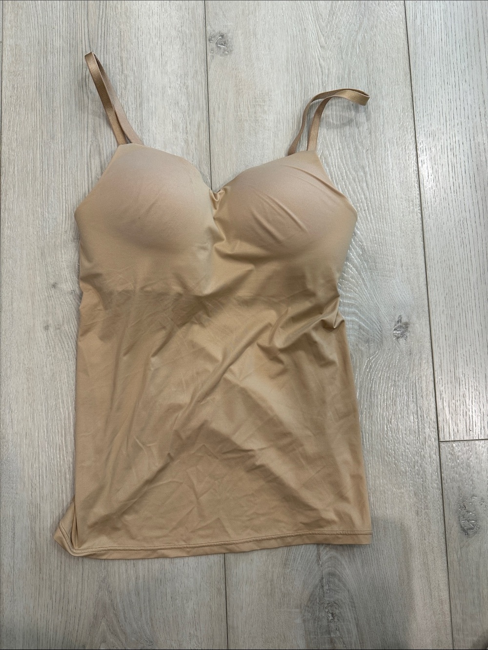 SOMA Enbliss Luxe Shaping Cami Nude Beige XS Built-In Bra